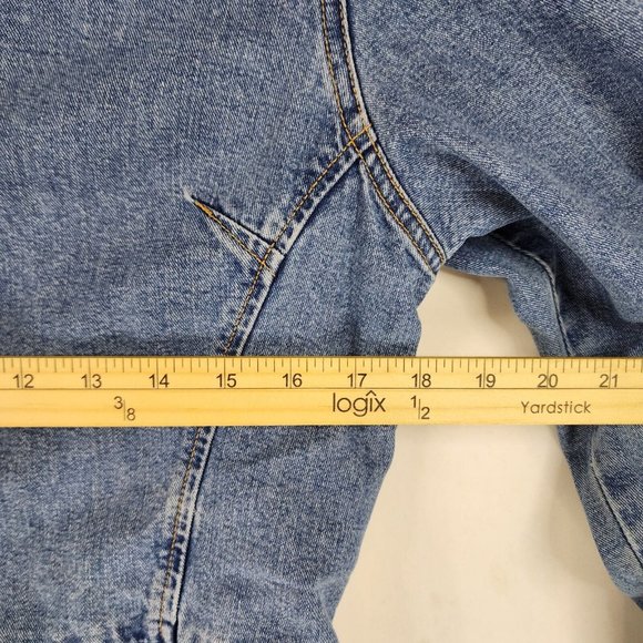 Guess Jean Jacket Womens Large Blue Denim Classiccore Casual Vintage USA - Picture 5 of 11